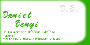 daniel benyi business card